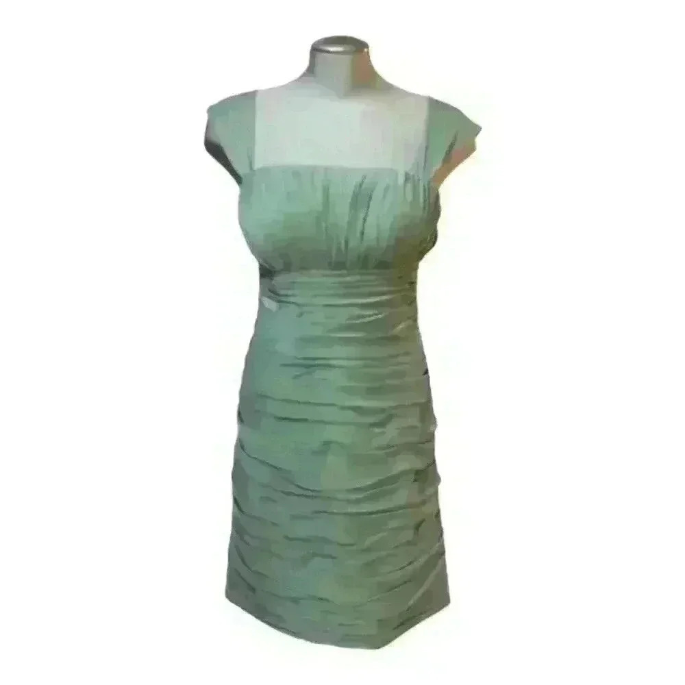 Bill Levkoff Dress Bridesmaid Bodycon Sage Green